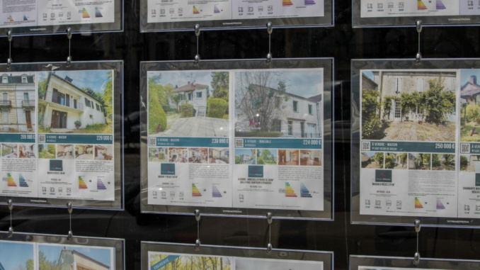Vitrine agence immobilière